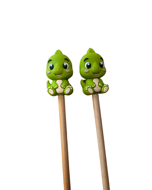 Dino Knitting Needle Keepers