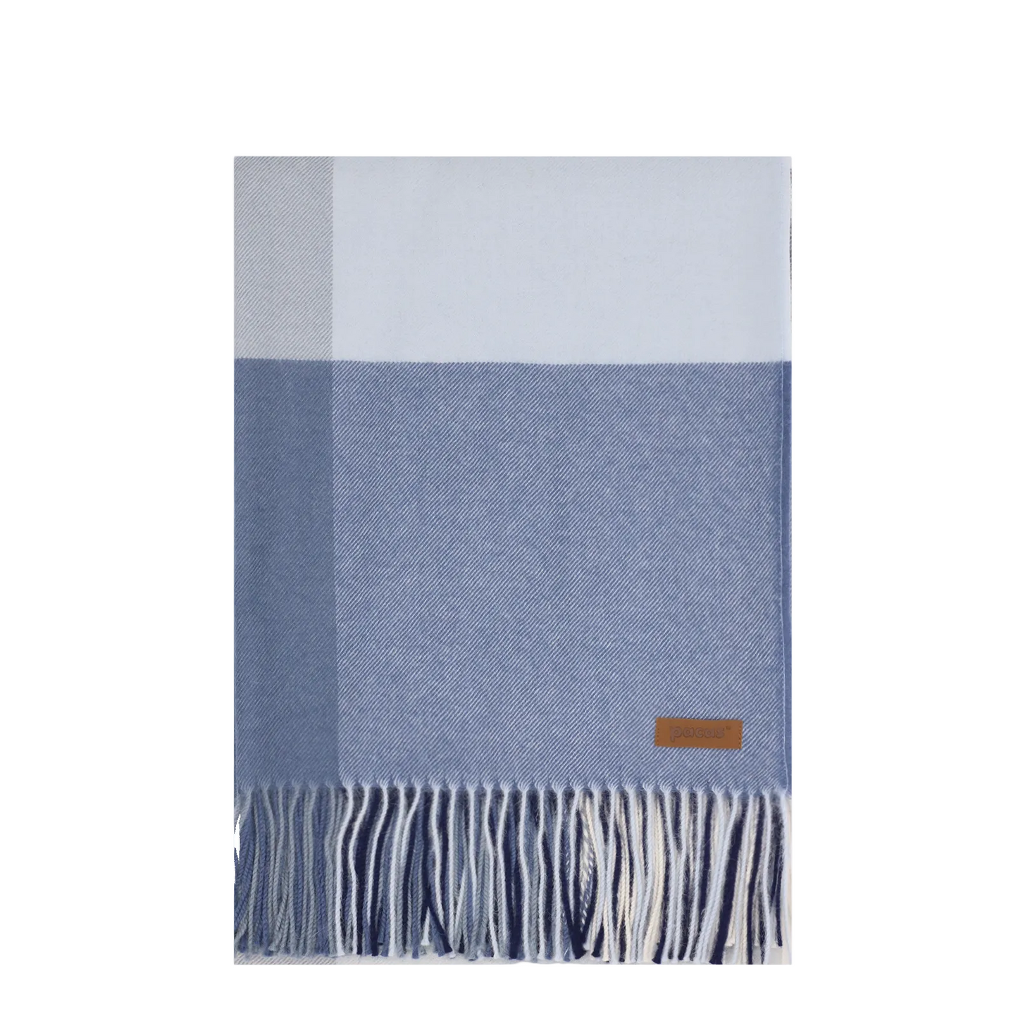 100% Alpaca Pacas Brand Plaid Throw Blanket