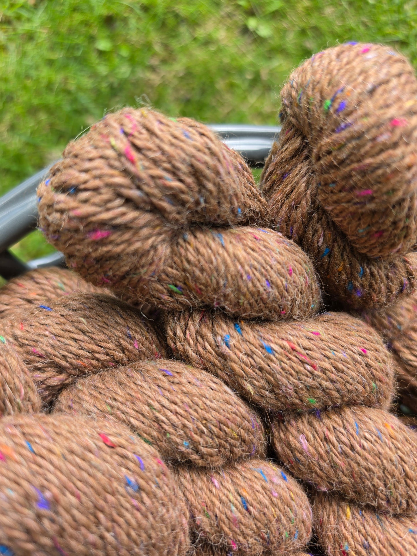 Luna, Sonny, Petey and Odie Worsted Alpaca Yarn blended w/Sari Silk
